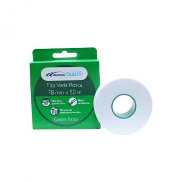 Fita veda rosca Amanco 18mm x 50m