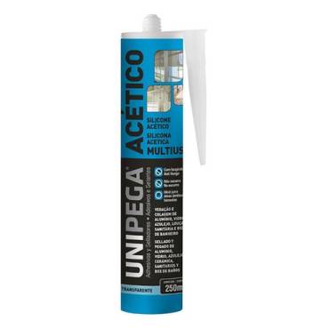 Silicone acético incolor UNIPEGA 250g
