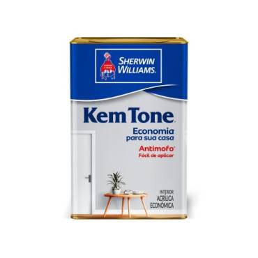 Tinta acrílica econômica branca Kem Tone 18L