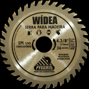 Disco de Serra Wídea 4 3/8" (110mm) com 36 Dentes –