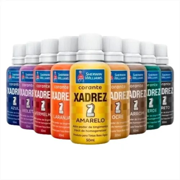 Corante líquido Xadrez Diversas Cores 50ml
