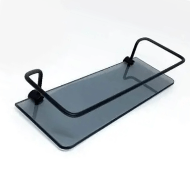 Porta Shampoo Reto Black Square – SS Metais