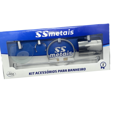 Kit de Acessórios para Banheiro 5 Peças – SS Metais