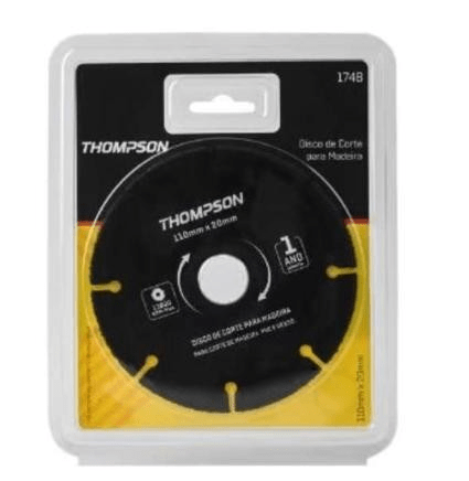 Disco de Corte para Madeira com Tungstênio 110x20mm – Thompson - Imagem 2